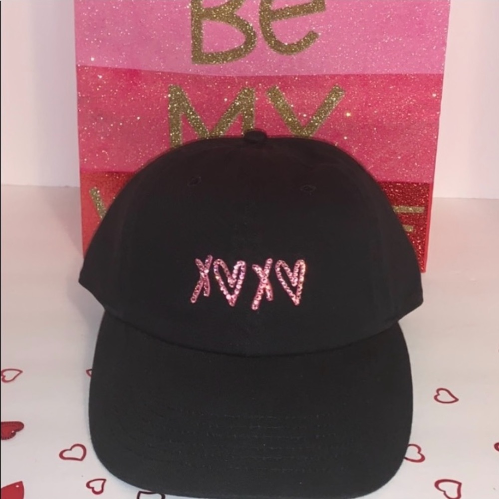 New Pink Swarovski Bling Baseball Hat